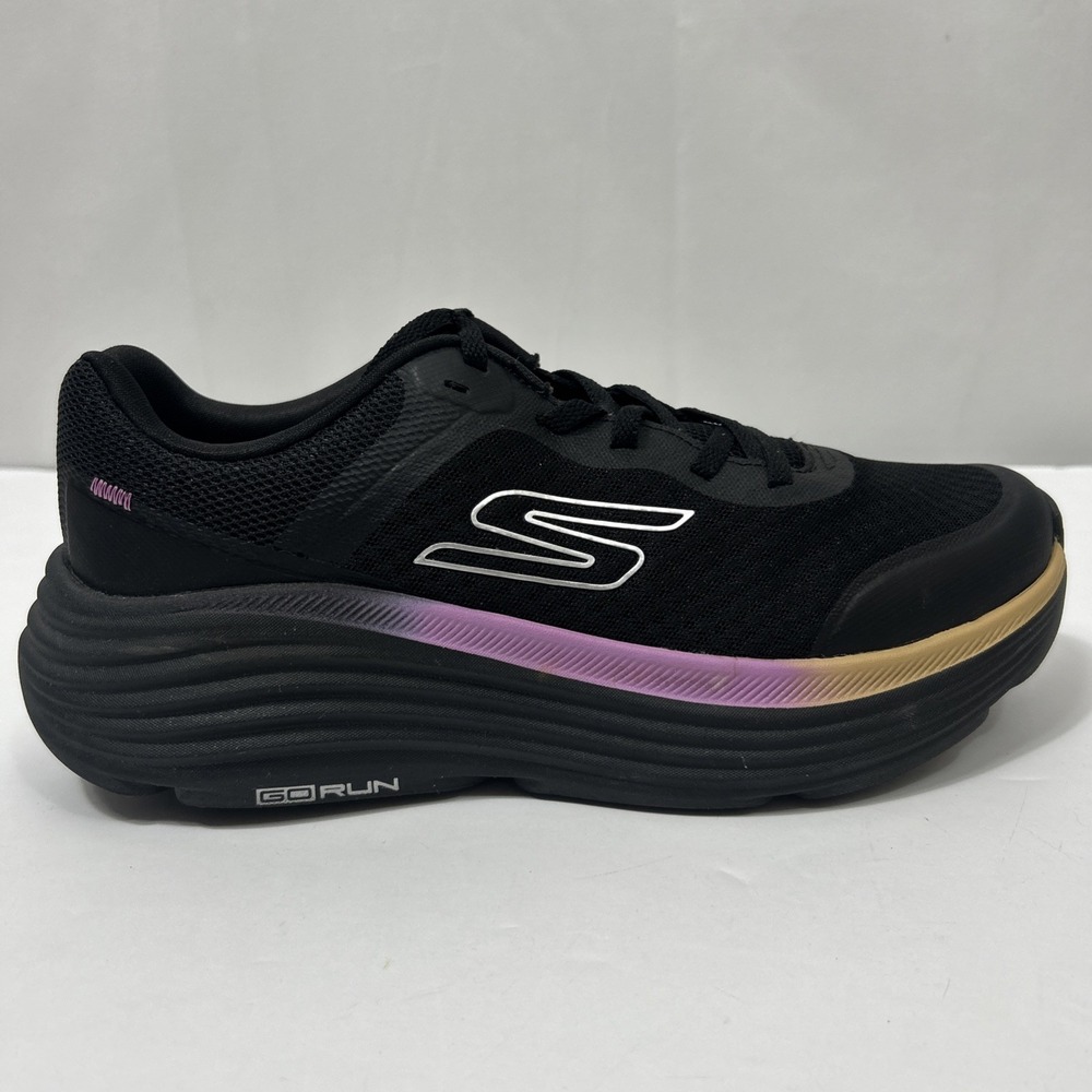 Skechers Max Cushioning Endeavour Sneakers Black Pink Women's Size 9